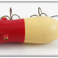Arnold Tackle Corp Red & White Swimming Mouse