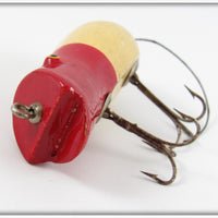 Arnold Tackle Corp Red & White Swimming Mouse