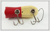 Arnold Tackle Corp Red & White Swimming Mouse