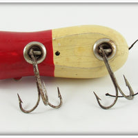 Arnold Tackle Corp Red & White Swimming Mouse