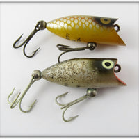 Heddon Tiny Lucky 13 Pair: Golden Shiner & Silver Flitter