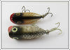 Heddon Tiny Lucky 13 Pair: Golden Shiner & Silver Flitter