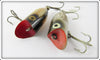 Heddon Tiny Lucky 13 Pair: Golden Shiner & Silver Flitter