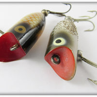 Heddon Tiny Lucky 13 Pair: Golden Shiner & Silver Flitter
