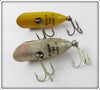 Heddon Tiny Lucky 13 Pair: Golden Shiner & Silver Flitter
