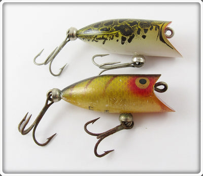 Heddon Tiny Lucky 13 Pair: Perch & Natural Leopard Frog