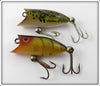 Heddon Tiny Lucky 13 Pair: Perch & Natural Leopard Frog