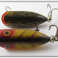 Heddon Tiny Lucky 13 Pair: Perch & Natural Leopard Frog