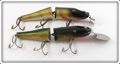 Vintage Creek Chub Perch Jointed Pikie Lure Pair