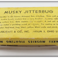 Arbogast Frog Wooden Musky Jitterbug In 700R Box