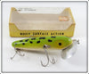 Vintage Arbogast Frog Wooden Musky Jitterbug In 700R Box 