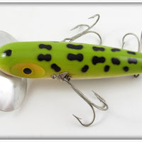 Arbogast Frog Wooden Musky Jitterbug In 700R Box