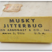Arbogast Frog Wooden Musky Jitterbug In 700R Box