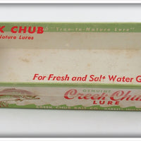 Creek Chub Yellow Spotted Deep Diving Jointed Pikie Empty Lure Box
