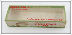 Creek Chub Yellow Spotted Deep Diving Jointed Pikie Empty Lure Box
