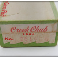 Creek Chub Yellow Spotted Deep Diving Jointed Pikie Empty Box