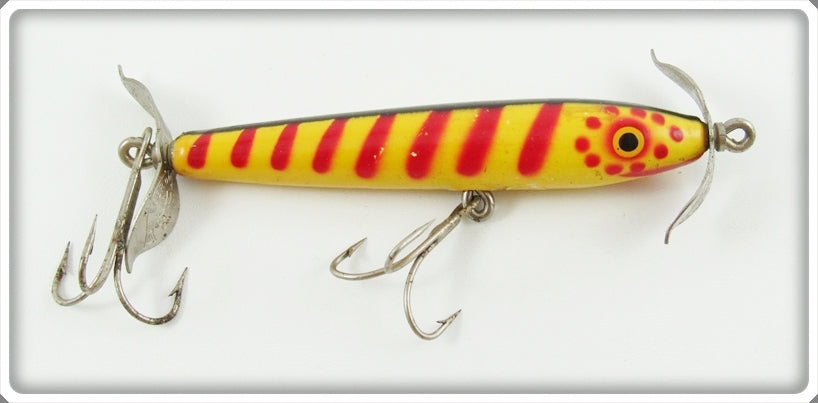 Vintage Eger Yellow Red Stripes Dillinger Lure