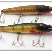 Vintage Creek Chub Perch & Pikie Scale Pikie Lure Pair 