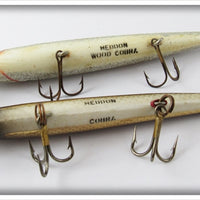 Heddon Cobra Pair: Gold Finish & Shad