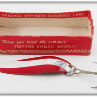 Vintage Lou J Eppinger Red & White Cop-E-Cat Lure In Box