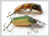 Vintage South Bend Dive Oreno & Midget Teas Oreno Lure Pair