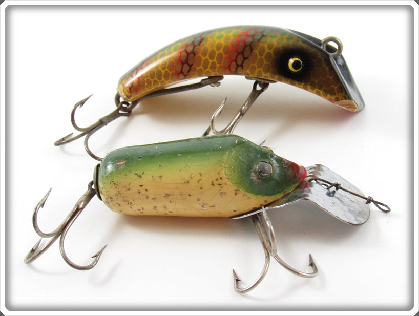 Vintage South Bend Dive Oreno & Midget Teas Oreno Lure Pair