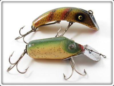 Vintage South Bend Dive Oreno & Midget Teas Oreno Lure Pair