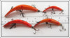 Helin Orange Spotted Flatfish Lot Of Four