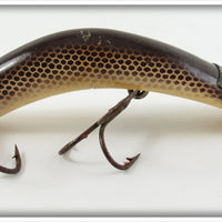 Vintage Kautzky Brown Scale Lazy Ike Lure 