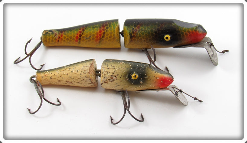 Paw Paw Perch & Silver Flitter Jointed Pikie Lure Pair 