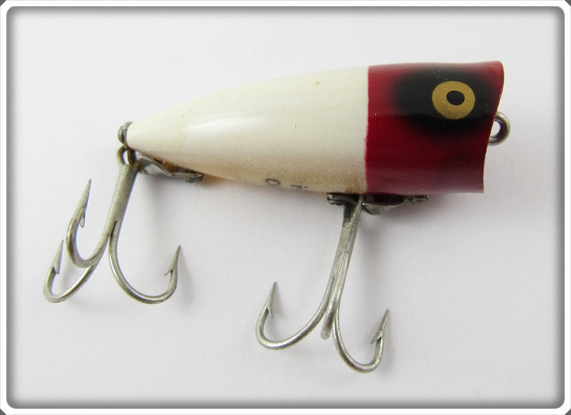 Heddon Red Head White Chugger Jr