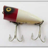 Heddon Red Head White Chugger Jr