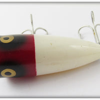 Heddon Red Head White Chugger Jr