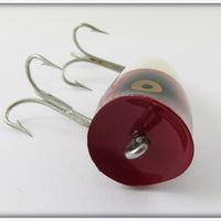 Heddon Red Head White Chugger Jr