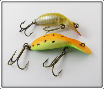 Heddon OYG Orange Crappie Chub Clatter Tad & Yellow Shore Tiny Tad