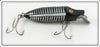 Vintage Heddon Black Shore River Runt Spook Floater Lure
