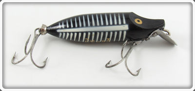 Vintage Heddon Black Shore River Runt Spook Floater Lure