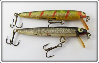 Heddon Wood Cobra Pair: Perch & Black/Silver