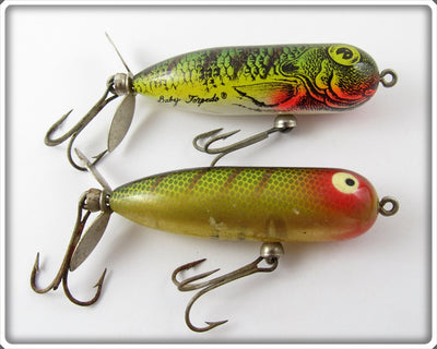 Heddon Baby Torpedo Pair: Natural Perch & Perch