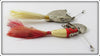 Heddon Spinfin Pair: Red Head White & Silver Flitter