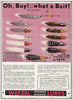 Vintage 1935 Weezel Feathered Minnows Ad