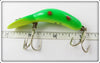 Heddon Green Fluorescent With Red Spots & Yellow Belly Tadpolly