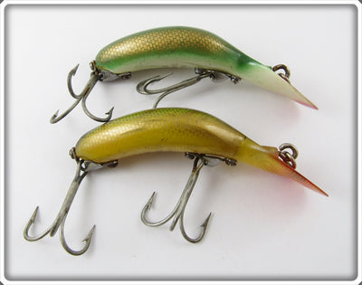 Heddon Tadpolly Spook Pair: LD Light Green Scale & Perch