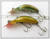 Heddon Tadpolly Spook Pair: LD Light Green Scale & Perch