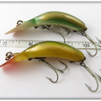 Heddon Tadpolly Spook Pair: LD Light Green Scale & Perch