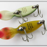 Heddon Tadpolly Spook Pair: LD Light Green Scale & Perch