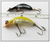 Heddon Pair: Yellow Shore Tiny Tad & Black Shore Mini Tad