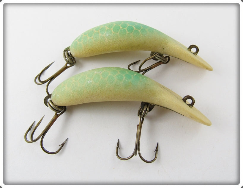 Heddon Phosphorescent DG Glo Green Alewife Clatter Tad Pair