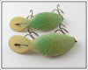 Heddon Phosphorescent DG Glo Green Alewife Clatter Tad Pair