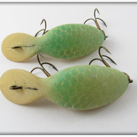 Heddon Phosphorescent DG Glo Green Alewife Clatter Tad Pair